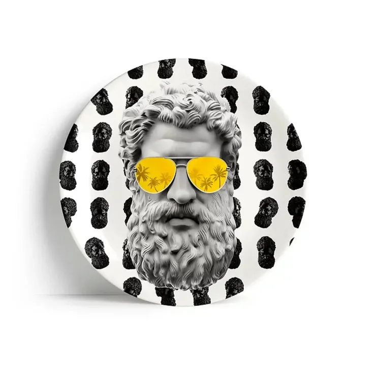 YUSUFY Piatti<Aviator piatto di ceramica