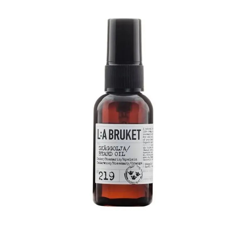 L:A Bruket Barba<219 BEARD OIL CEDAR - La Bruket Olio Barba