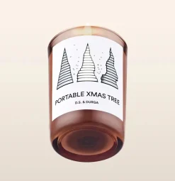 D.S. & DURGA Candela<PORTABLE XMAS TREE RED Candle - Candela al Bergamoto - D.S. Durga